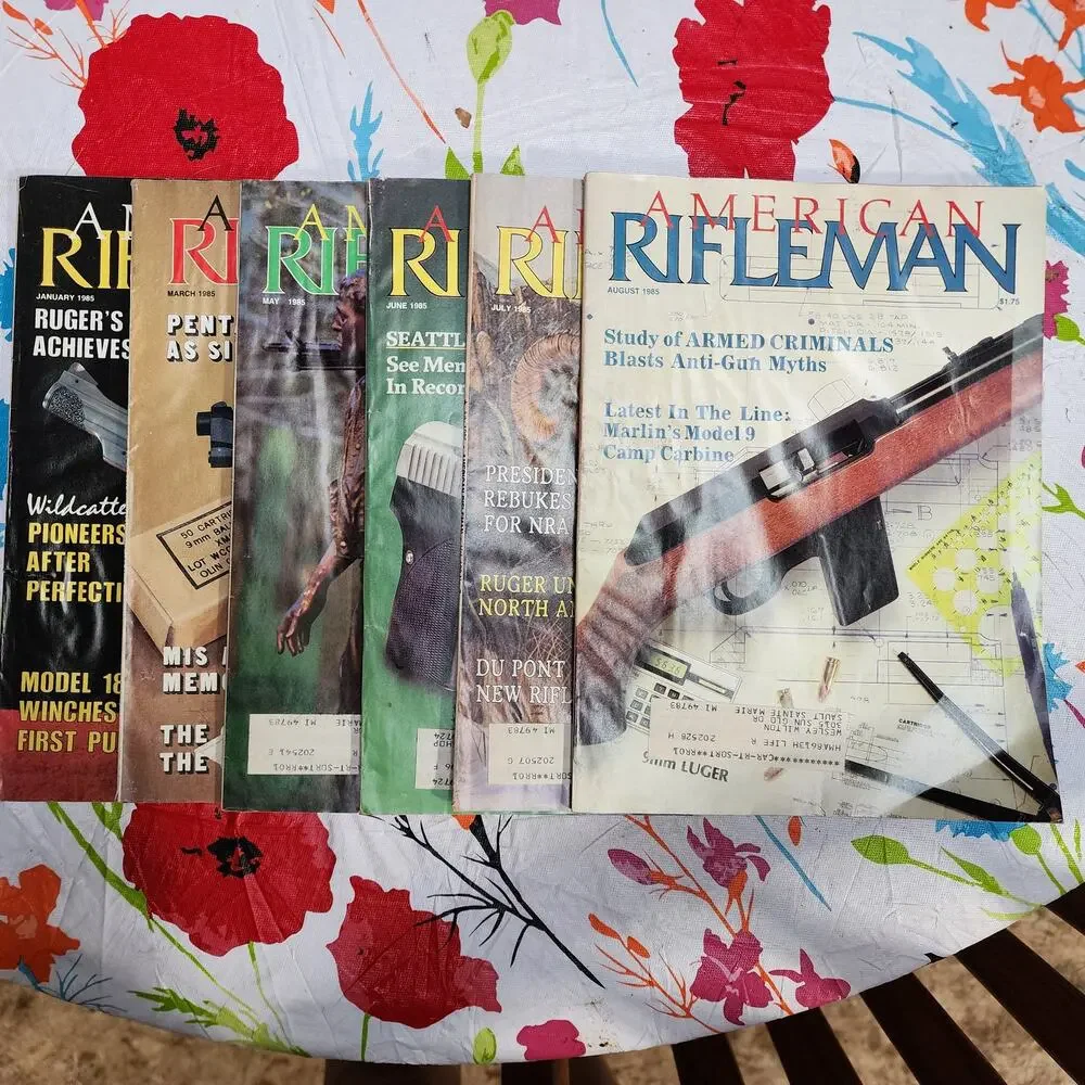 Lot of 6, 1985 American Rifleman Magazines